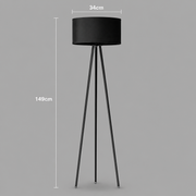 Lampadar RUDNY, 1 x E27, Metal, Negru