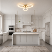 LED chandelier with remote control VEYRO, 39W, Cold/Warm/Neutral Light, Dimmable, Gold