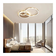 LED Chandelier with Remote Control Myrene, 110W, Gold, Dimmable
