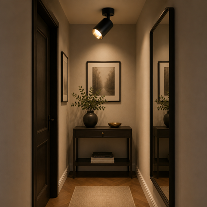 Joom Chandelier with Linear Projector 2XGU10 Black