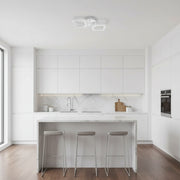 LED Chandelier ERIKA 27W, 2 Squares, Neutral light, White Applied LED Chandeliers Default Title Alessandro Design