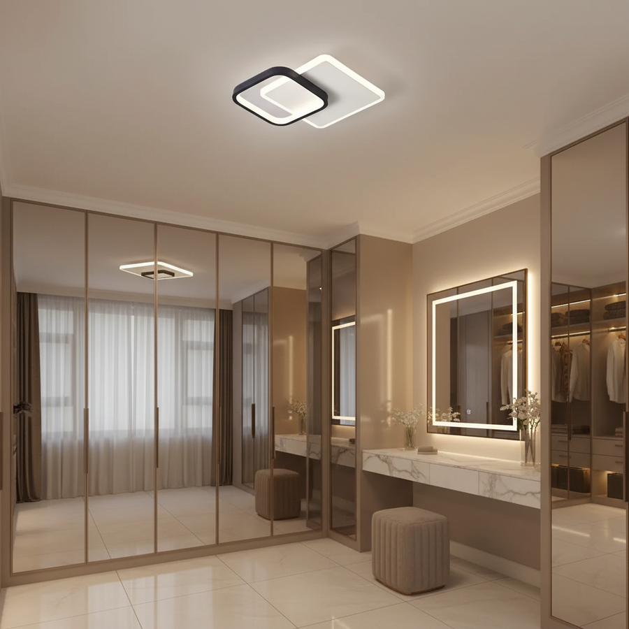 MARCELO LED chandelier 30W, Cold/Warm/Neutral light Black White