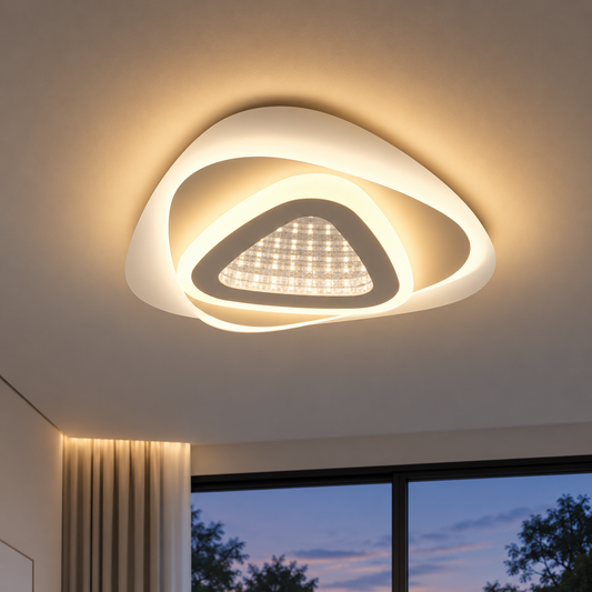 LED Chandelier NEXA Triangle 3D 39W, White, Cold/Warm/Neutral Light