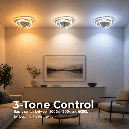 LED Chandelier NEXA Triangle 3D 40W, White, Cold/Warm/Neutral Light LED Chandeliers Default Title Alessandro Design