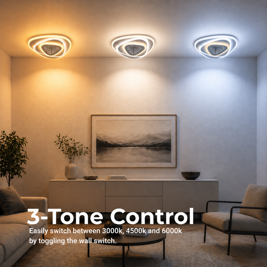 LED Chandelier NEXA Triangle 3D 40W, White, Cold/Warm/Neutral Light LED Chandeliers Default Title Alessandro Design