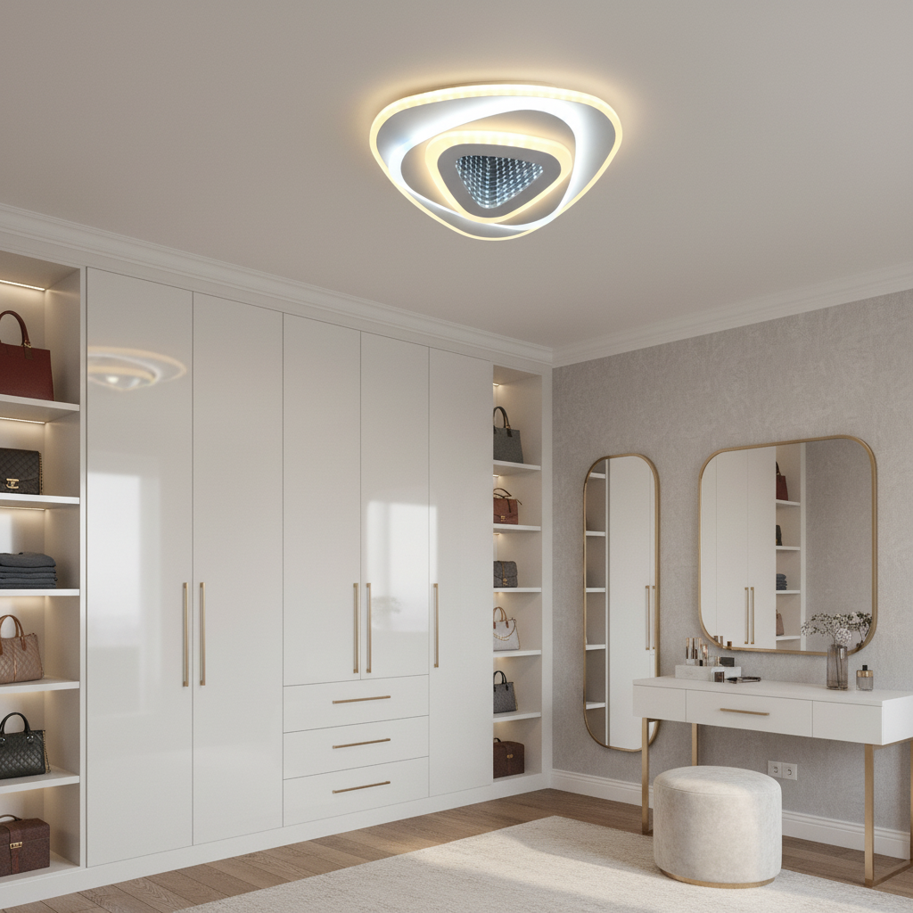 LED Chandelier NEXA Triangle 3D 40W, White, Cold/Warm/Neutral Light LED Chandeliers Default Title Alessandro Design