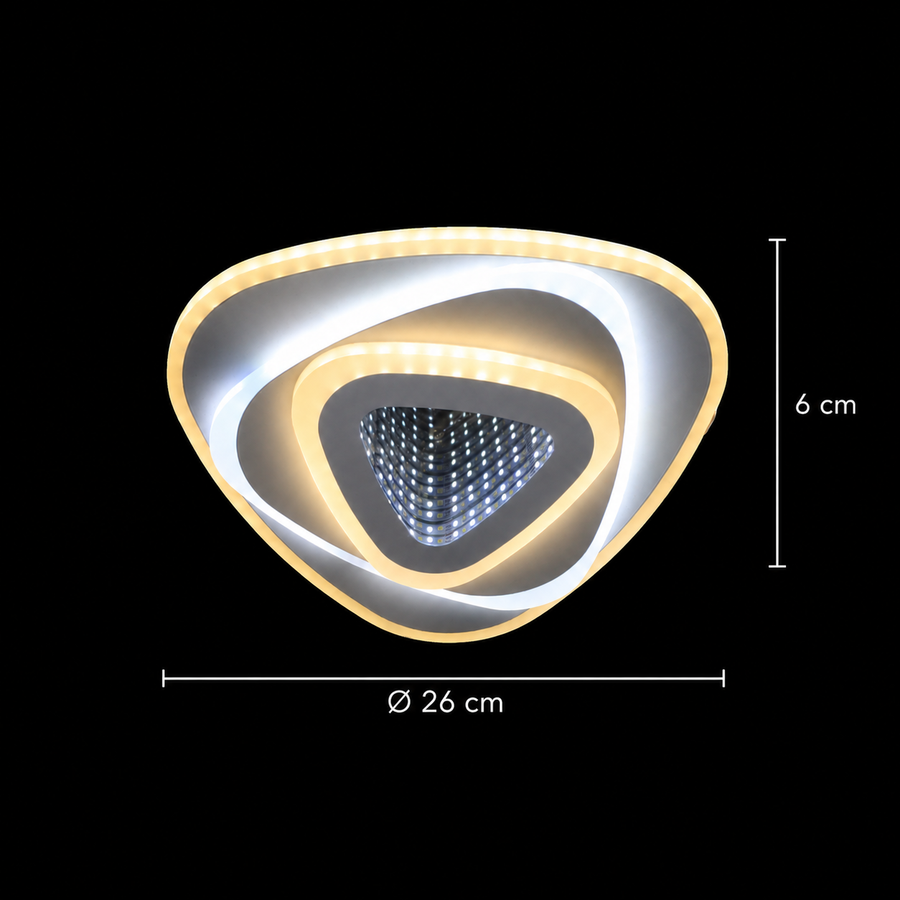 LED Chandelier NEXA Triangle 3D 40W, White, Cold/Warm/Neutral Light LED Chandeliers Default Title Alessandro Design