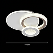 LED Chandelier NYXORA 44W, 3 Circles, Cold/Warm/Neutral light, White LED Chandeliers Default Title Alessandro Design