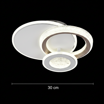 LED Chandelier NYXORA 44W, 3 Circles, Cold/Warm/Neutral light, White LED Chandeliers Default Title Alessandro Design