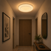 QIKIQTAALUK Noble LED Chandelier, 40W, Diameter 38 cm, Warm/Neutral/Cold Light, White