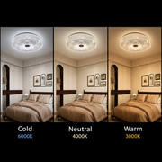 LED Chandelier RADIAN Nobile, 43W, Diameter 39.5 cm, Warm/Neutral/Cool Light, White LED Chandelier Default Title Alessandro Design