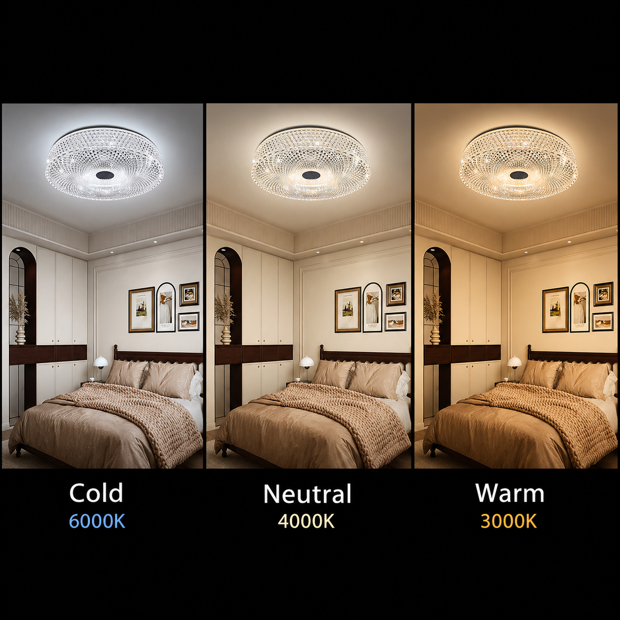 LED Chandelier RADIAN Nobile, 43W, Diameter 39.5 cm, Warm/Neutral/Cool Light, White LED Chandelier Default Title Alessandro Design