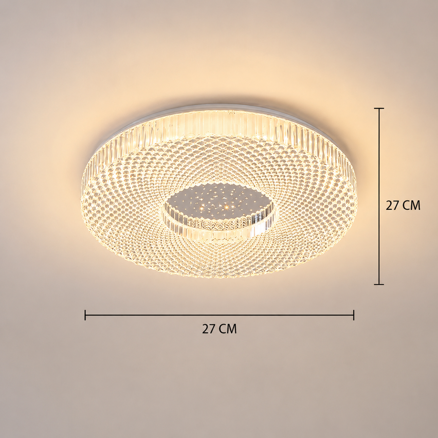 RADIAN Petito LED Chandelier, 21W, Diameter 27 cm, Warm/Neutral/Cold Light, White