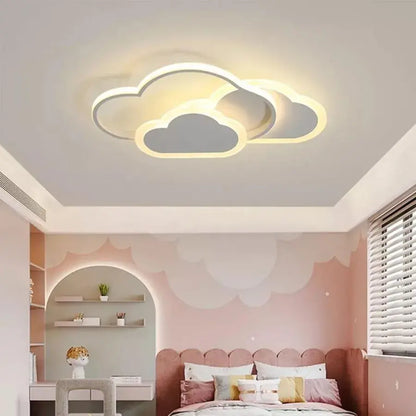 RIOKO LED Chandelier with Remote Control, 48W, 3 Clouds, Cold/Warm/Neutral light, Dimmable, White LED Chandeliers with Remote Control Default Title Alessandro Design