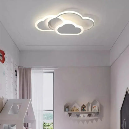 RIOKO LED Chandelier with Remote Control, 48W, 3 Clouds, Cold/Warm/Neutral light, Dimmable, White LED Chandeliers with Remote Control Default Title Alessandro Design