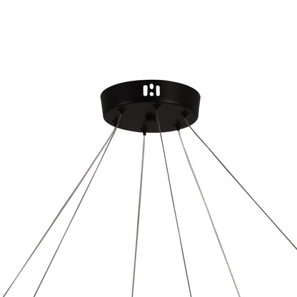 Suspended Acrylic LED Chandelier UNDA Crown, 28W, Warm/Neutral/Cold Light 3000/4000/6000K, White, Adjustable Height, Metal and Acrylic Modern Chandeliers Default Title Alessandro Design