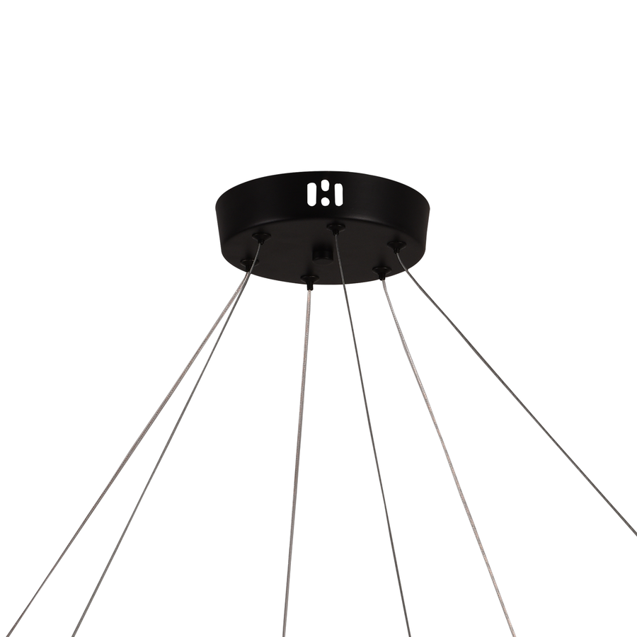 Suspended Acrylic LED Chandelier UNDA Crown, 28W, Warm/Neutral/Cold Light 3000/4000/6000K, White, Adjustable Height, Metal and Acrylic Modern Chandeliers Default Title Alessandro Design