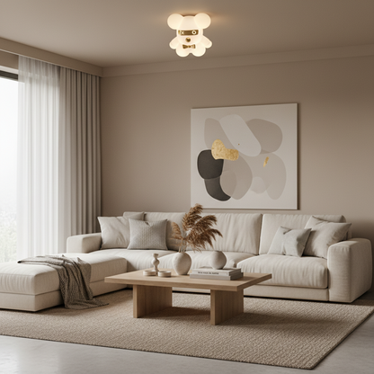 LED chandelier URSULETI CP220, 95W, 3000/4000/6000K, White