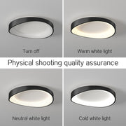 LED Ceiling Light with Remote Control, PL103/520BK, 29W, Diameter 50cm, Warm/Cool/Neutral Light, Black LED Chandeliers with Remote Control Default Title Alessandro Design