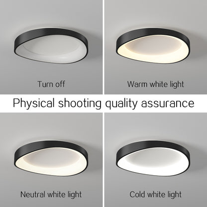 LED Ceiling Light with Remote Control, PL103/520BK, 29W, Diameter 50cm, Warm/Cool/Neutral Light, Black LED Chandeliers with Remote Control Default Title Alessandro Design