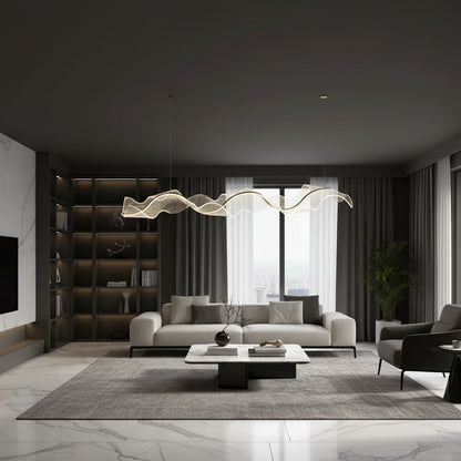 Lustra LED cu Telecomanda, Suspendata AMI 63W, Liniara, lumina Rece/Calda/Neutra, Auriu, Inaltime Reglabila Lustre LED cu Telecomanda Default Title Alessandro Design