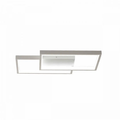 LED chandelier with remote control LANDYN 37W, 2 Squares, Cold/Warm/Neutral light, Dimmable, White LED chandelier with remote control Default Title Alessandro Design