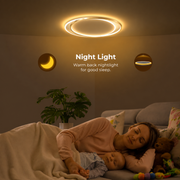 LED chandelier with remote control SOLARA 51W, 2 Circles, Cold/Warm/Neutral light, Dimmable, White Gold
