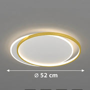 LED Chandelier with remote control SOLARA 51W, 2 Circles, Cold/Warm/Neutral light, Dimmable, Gold White LED Chandeliers with Remote Control Default Title Alessandro Design