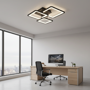 LED chandelier with remote control ZOE 60W, 3 Squares, Cold/Warm/Neutral light, Dimmable, Black LED chandeliers with remote control Default Title Alessandro Design