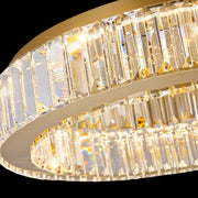 LED chandelier with remote control and crystal VERTUS 18W, 30cm, Circle, Cold/Warm/Neutral light, Dimmable, Chrome LED chandelier with remote control Default Title Alessandro Design