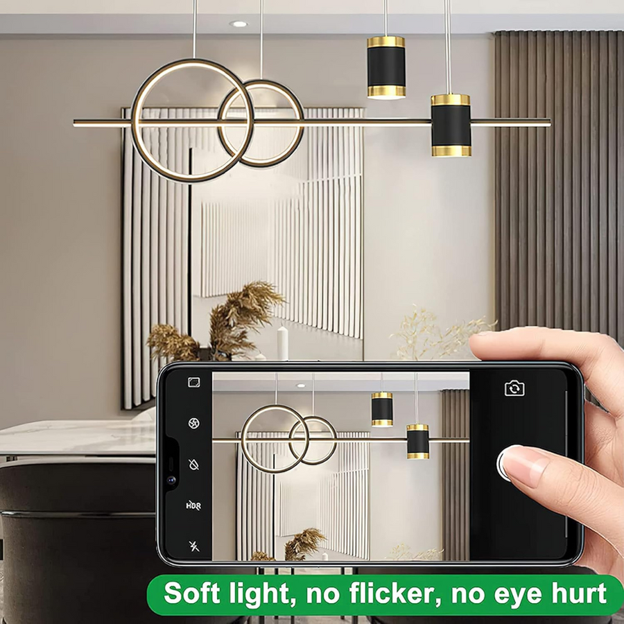 Paulina LED Chandelier 75W Black White