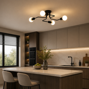 MODERNIST Quadra 4 Chandelier, 4x E27, Black, Modern Design