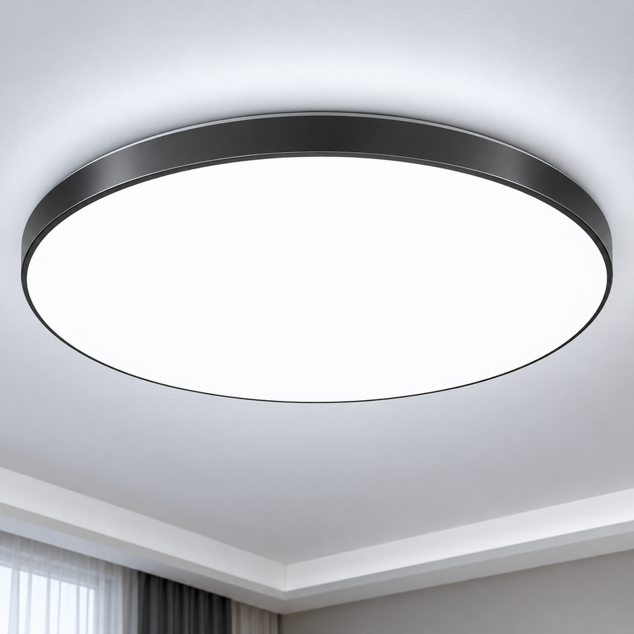SOLIS LED ceiling light 47cm 70W Cold Light Black