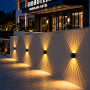 ZARAFSHON Outdoor LED Wall Light, 8W, Warm Light, IP65, Aluminum, Black