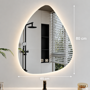 Organic LED Mirror 60x80cm, Cold Light, Demister System, Dimmable