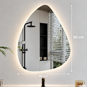 Organic LED Mirror 40x60cm, Cold Light, Demister System, Dimmable