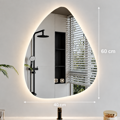 Organic LED Mirror 40x60cm, Cold Light, Demister System, Dimmable