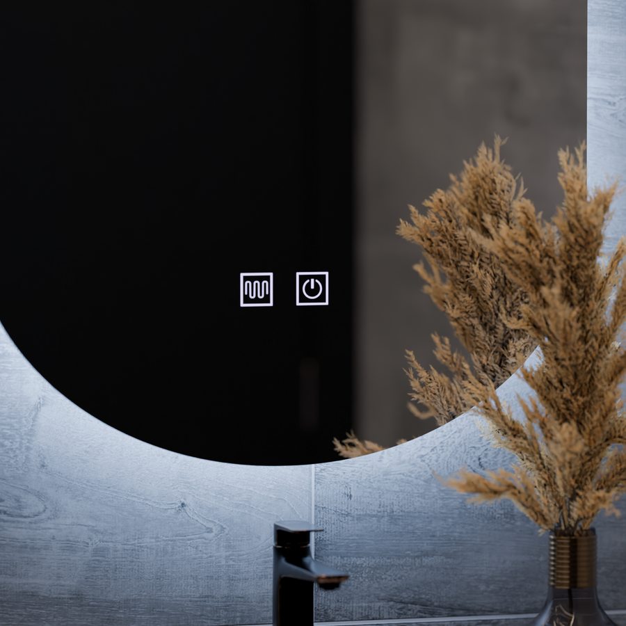 Oval LED Mirror, 50X80cm, E14S/50X80, Touch, Demister System Mirrors Korman E Default Title Alessandro Design