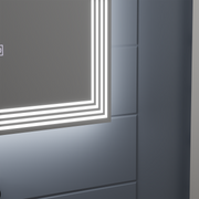 Rectangular LED mirror, Demister, 80x60cm, ADIS Basic Touch Mirrors Korman E Default Title Alessandro Design