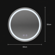 Round LED Mirror 50cm Lucea Touch Defog System