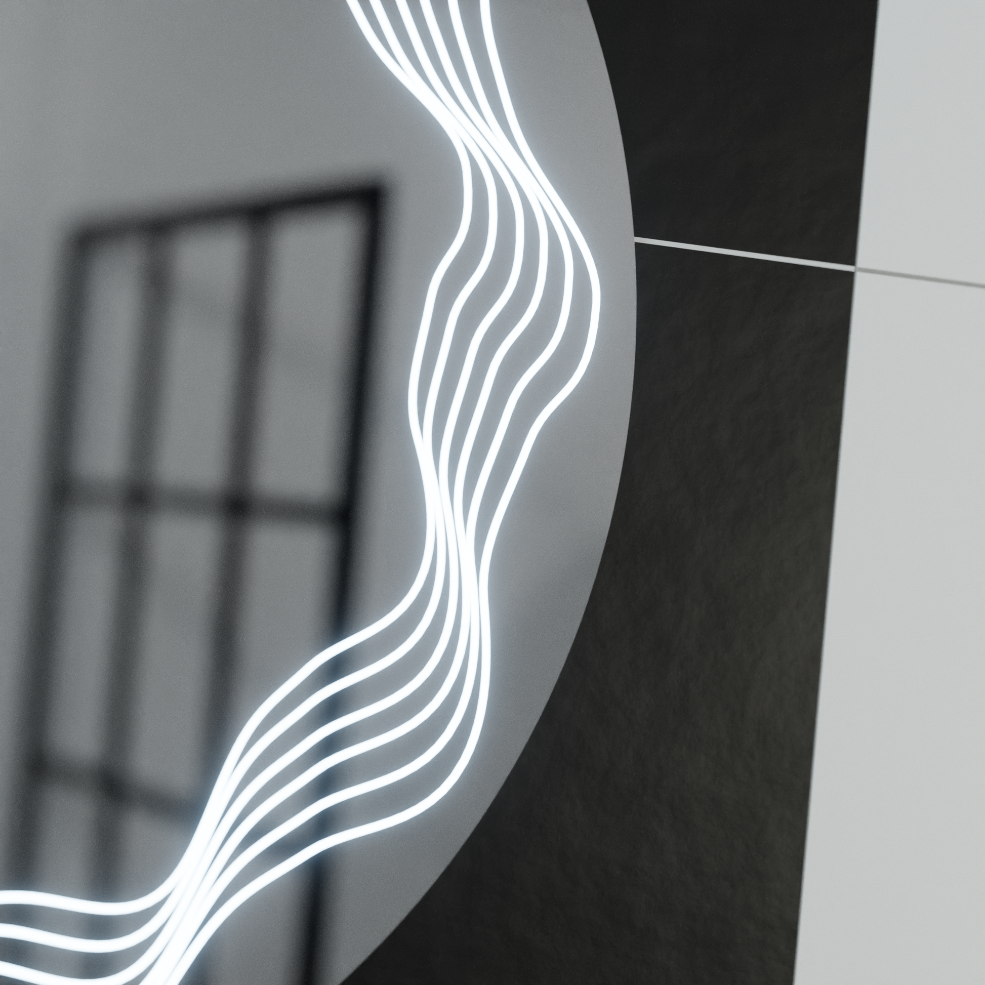 LED Round Mirror 60cm, Flusso Touch, Demister System, Dimmable Mirrors Korman E Default Title Alessandro Design