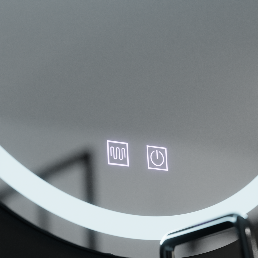 LED Round Mirror, 60cm, Touch Light, Demister System, Dimmable Mirrors Korman E Default Title Alessandro Design