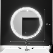 LED Round Mirror 60cm, Stellaire Touch, Demister System, Dimmable