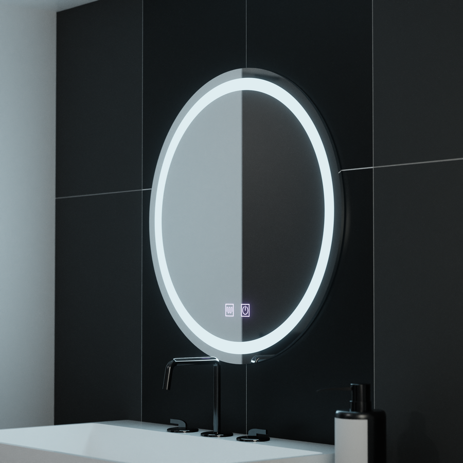 LED Round Mirror, 70cm, Touch Light, Demister System, Dimmable Mirrors Korman E Default Title Alessandro Design