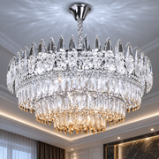 Crystal Chandelier MAJESTIC Regalis 21x E14, Diameter 80cm, Shiny Chrome, Adjustable Height