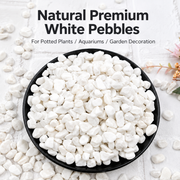 White Decorative Stones for the Garden, Large Size, 20 kg