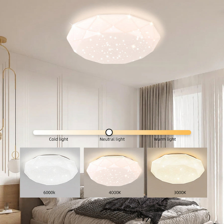 LED Ceiling Light, 51W, Diameter 50cm, Warm/Cold/Neutral Light, White LED Ceiling Lights Default Title Alessandro Design