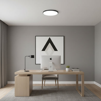 SOLIS LED ceiling light 37cm 32W Cold Light Black LED ceiling lights Default Title Alessandro Design