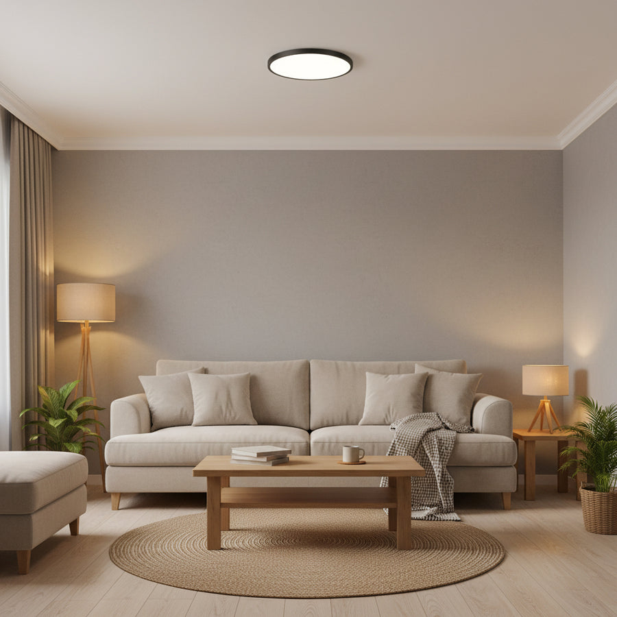 SOLIS LED ceiling light 47cm 70W Cold Light Black LED ceiling lights Default Title Alessandro Design