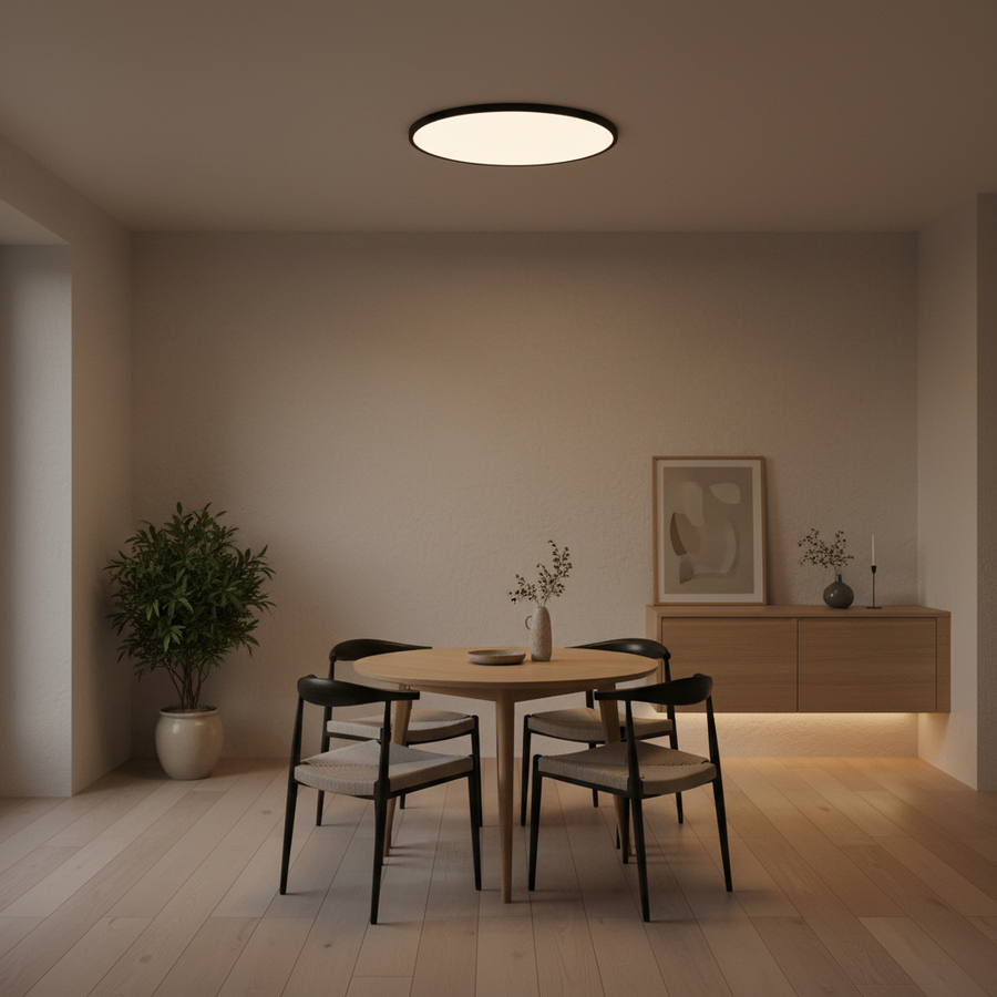 SOLIS LED ceiling light 47cm 70W Cold Light Black LED ceiling lights Default Title Alessandro Design